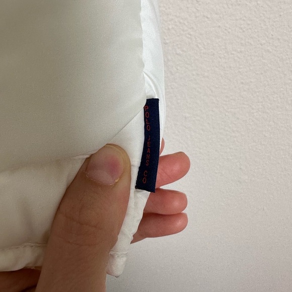 Polo Ralph Lauren white puffer quilted vest Y2K preppy S - Picture 4 of 7